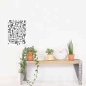 Wallpaper Coloreable Plants by Eva Mouton